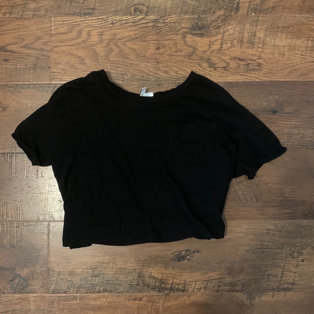 Black crop top